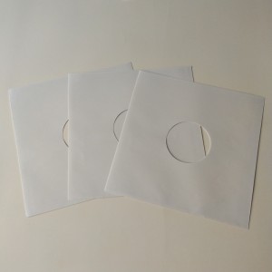 12 fundas interiores de vinilo LP de papel blanco para discos de vinilo de 33 RPM
