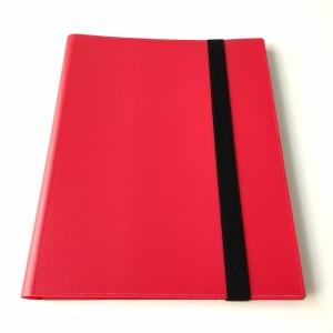 9-Pocket Red Gaming Card Collectors Portfolios Álbumes Carpetas para tarjetas estándar